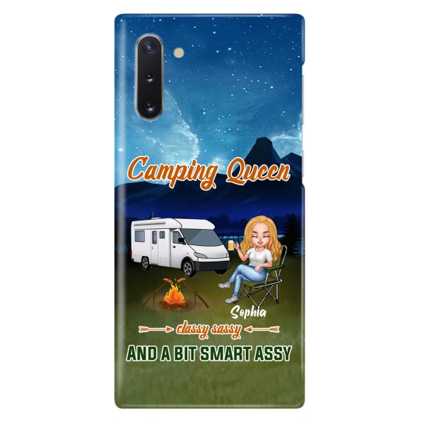 Personalized Camping Queen Phone Case - Gift Idea For Camping Lover - Case For iPhone And Samsung