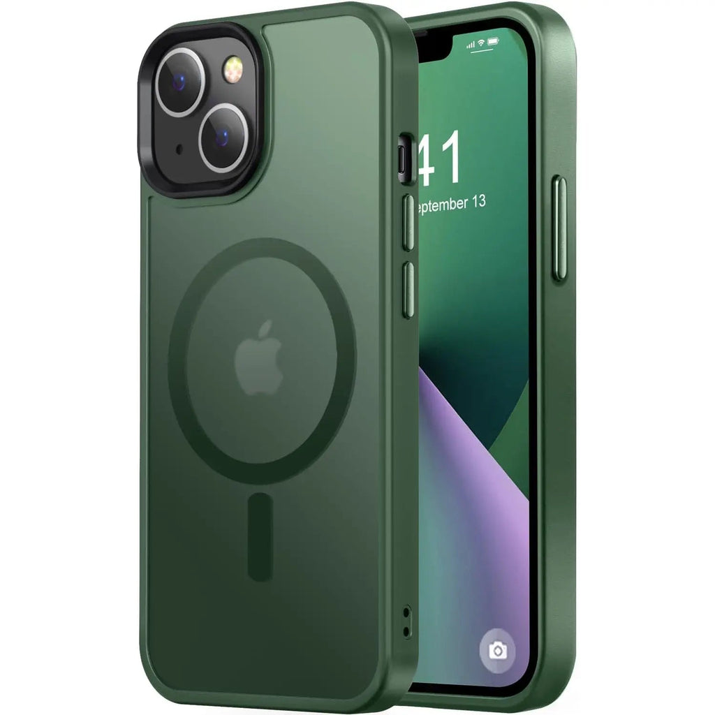 Entronix [Magnetic] Case Compatible with iPhone 15 Plus - Translucent Frosted Matte