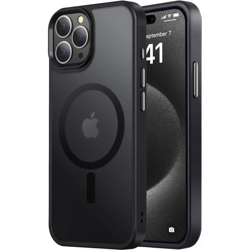 Entronix [Magnetic] Case Compatible with iPhone 14 Pro - Translucent Frosted Matte