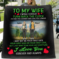 Personalized Hiking Couple Fleece Throw Blanket/Quilt - Gift For Couple/ Hiking Lovers - I Love You Forever and Always