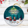 Personalized Couple Camping Xmas Ornament - Couple With Up to 4 Pets - Best Gift For Dog/Cat Lover - Merry Christmas