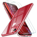 Entronix Bundle Compatible with iPhone XR - [Hard Back] Clear Case & 2 Clear Screen Protectors
