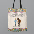 Personalized Horse Girl Canvas Bag - Up to 4 Horses - Gift Idea For Horse Lovers - And She Lived Happily Ever After