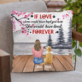Personalized Memorial Pet Pillow Cover/Fleece Blanket/Quilt - Memorial Gift For Dog/Cat Lover - Man/Woman/Couple With Up to 4 Pets - You Were My Favorite Hello And My Hardest Goodbye