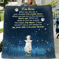 Personalized Memorial Dog Quilt/Fleece Blanket - Gift Idea For Dog Lover - I'm Here