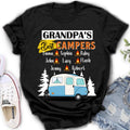 Personalized Grandpa's Best Campers Shirt/Pullover Hoodie - Up to 8 Kids - Gift Idea For Grandpa/Camping Lover