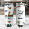 Personalized Pontoon Soda Can Tumbler - Gift Idea For Father's Day - Pontoon Dad Like A Normal Dad But Way Cooler