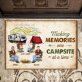 Personalized Camping Doormat - Gift Idea For Camping Lovers/Couple/Family - Making Memories One Campsite At A Time