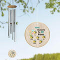 Custom Personalized Nana Bee Wind Chime - Gift for Grandmothers - Up to 5 Bees - Nana's reasons to bee happy