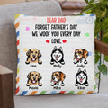 Personalized Front Pet Pillow Cover - Gift Idea For Father's Day - We Woof You Everyday