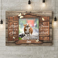 Personalized Memorial Pet Custom Photo Canvas - Memorial Gift Idea - No Longer By Our Side But Forever In Our Hearts