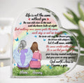 Personalized Memorial Crystal Heart - Memorial Gift Idea for Father's Day/Mother's Day/Daughter/Son/Husband/Wife - Life Is Not The Same Without You