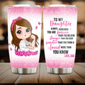 Custom Personalized To My Daughter Tumbler - Gift Idea From Dad To Daughter - To My Badass Daughter