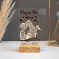 Personalized Memorial Acrylic Plaque - Best Gift Idea For Couple - I Miss Your Everything