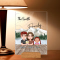 Personalized Family Acrylic Plaque - Up to 4 Adults And 2 Kids - Gift Idea for Father's Day/Mother's Day/Family