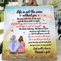Personalized Memorial Fleece Throw Blanket/Quilt - Memorial Gift Idea - Life Is Not The Same Without You