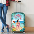 Personalized Beach Girl Suitcase Luggage Cover - Gift Idea For Girls/Beach Lovers - Salty Lil' Beach