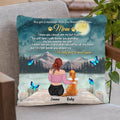 Personalized Memorial Dog/Cat Pillow Cover/Fleece Blanket/Quilt - Adult/Couple With Up to 5 Pets - Memorial Gift For Dog/Cat Lover - You Got A Message From The Rainbow Bridge