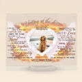 Personalized Memorial Photo Acrylic Plaque - Memorial Gift For Dog Loss - Waiting At The Door