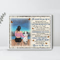 Personalized Memorial Pet Poster - Adult/Couple With Up to 4 Pets - Gift Idea For Dog/Cat Lover - The Moment That You Left Me
