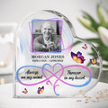 Custom Dad Photo Acrylic Plaque - Memorial Gift Idea For Loss of Dad - Always On My Mind Forever In My Heart