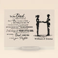 Personalized Dad And Daughter Acrylic Plaque - Gift Idea For Father's Day - To My Dad