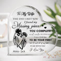Personalized To My Wife Acrylic Plaque - Gift Idea For Couple - To My Wife