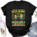 Personalized Irish Girls Shirt/Hoodie - Up to 4 Girls - Gift Idea For St. Patrick's Day - Good Girls Are Made Of Sugar And Spice