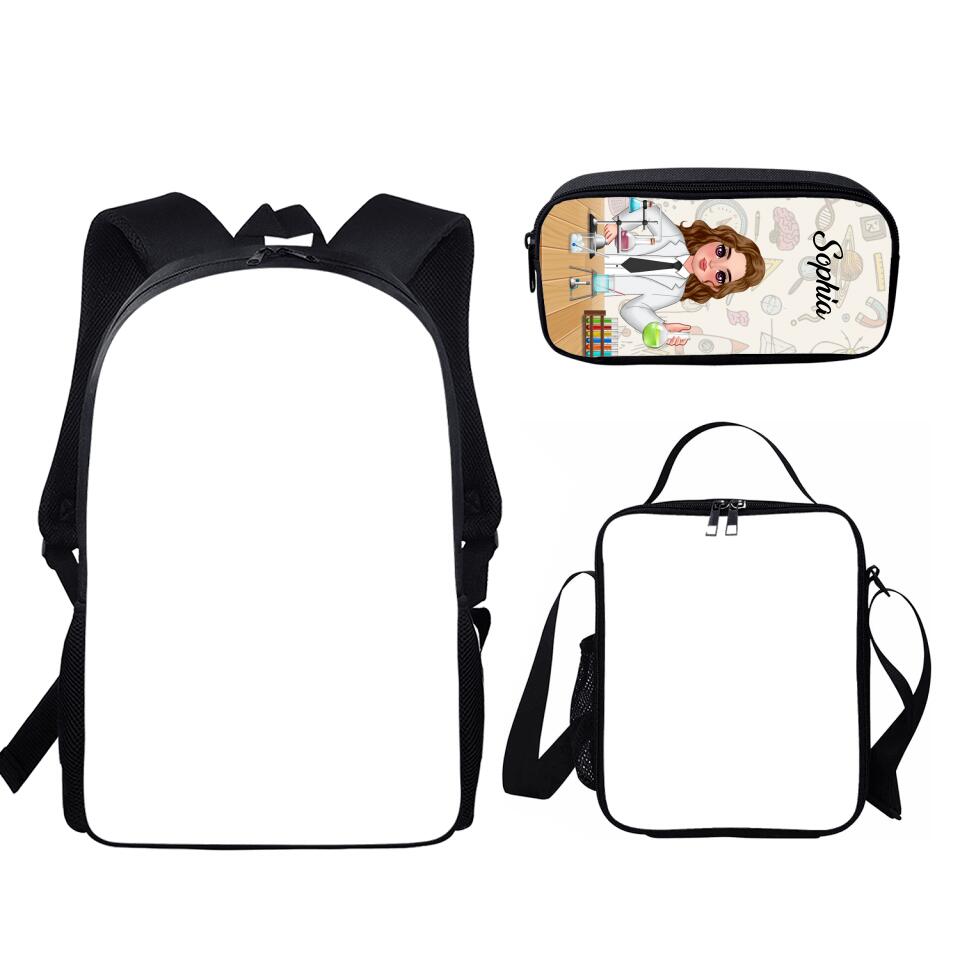 Custom Personalized Science Bag Set - Gift Idea For Kids/ Science Lovers