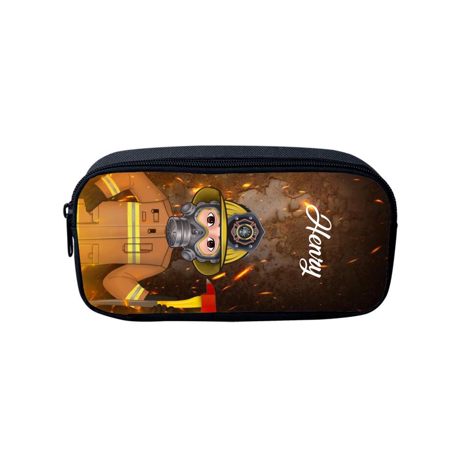 Custom Personalized Firefighter Bag Set - Gift Idea For Kids/ Firefighter Lovers