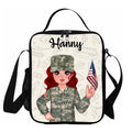 Custom Personalized USA Veteran Bag Set - Gift Idea For Kids/ Military Gift