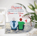 Personalized Memorial Family Crystal Heart - Memorial Gift For Family - Up to 4 People - Those We Love Don't Go Away