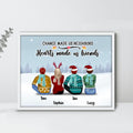 Personalized Neighbors Poster - Up to 8 People - Christmas Gift For Neighbors - Chance Made Us Neighbors Hearts Made Us Friends