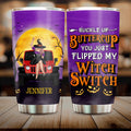 Personalized Off-road Witch Tumbler - Halloween Gift Idea For Friends/Off-road Lovers - Buckle Up Buttercup You Just Flipped My Witch Switch