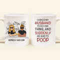 Personalized Funny Couple Coffee Mug - Gift Idea For Couple/Husband From Wife - I Asked My Husband To Do One Thing