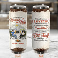 Personalized Couple Camping Soda Can Tumbler - Camping Gift For Wife From Husband - To My Wonderful Wife