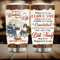 Personalized Couple Camping Tumbler - Camping Gift For Wife From Husband - To My Wonderful Wife