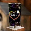 Personalized Grandma & Grandkids Ghost Tumbler - Up to 7 Grandkids - Halloween Gift For Grandma