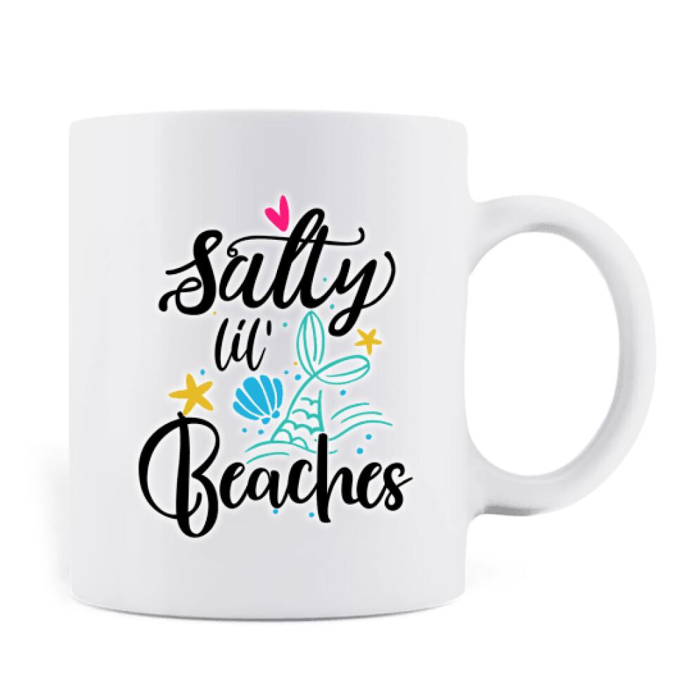 Personalized Mermaid Friends Coffee Mug - Gift Idea For Mermaid Lover - Salty lil' Beaches