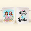 Personalized Mermaid Friends Coffee Mug - Gift Idea For Mermaid Lover - Salty lil' Beaches