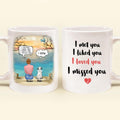 Personalized Memorial Pet Mom Coffee Mug - I Met You I Liked You I Loved You I Missed You - Up to 5 Pets - Memorial Gift Idea For Dog/Cat Lover