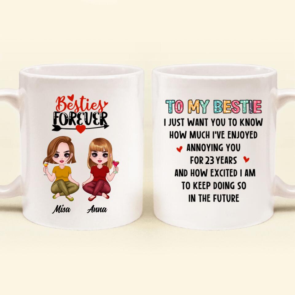 Personalized Friends Annoying Coffee Mug - Gift Idea For Friends - To My Bestie