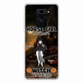 Personalized Witch Riding Horse Phone Case - Halloween Gift For Horse Lovers/Friends/Besties - Up to 4 Girls - Horse Girl By Day Witch By Night - Case For Xiaomi, Oppo And Huawei