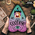 Custom Personalized Witch Wooden Sign - Gift Idea For Halloween/Wicca Decor/Pagan Decor - Yes No Goodbye
