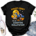Personalized Camping Witch Shirt/Hoodie - Witch With Up to 3 Dogs - Gift Idea For Halloween/Dog Lover, Camping Lover - Forget Candy Just Go Camping Halloween