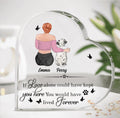 Personalized Memorial Pet Crystal Heart - Up to 5 Dogs/Cats - Memorial Gift Idea For Dog/Cat Lover - If Love Alone Could Have Kept You Here You Would Have Lived Forever
