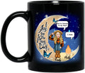 Personalized I Love You To The Moon & Back Chicken Lover Coffee Mug - Up to 5 Chickens