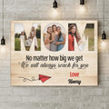 Personalized Dad/ Mum Custom Photo Canvas - Gift Idea For Parent - No Matter How Big We Get We Will Always Reach for You