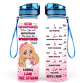 Personalized The Storm Water Tracker Bottle - Gift Idea For Cancel Patients - I Am The Storm