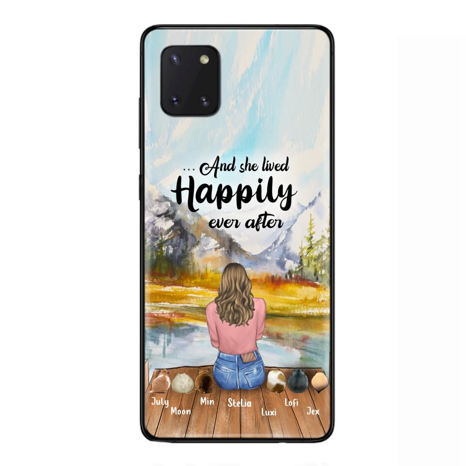 Custom Personalized Pet Phone Case - Gifts For Pet Lovers With 6 Pets - Case for Iphone and  Samsung